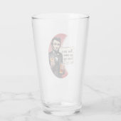 Funny Beer Tipsy Abraham Lincoln Drink Homebrew Glas (Achterkant)