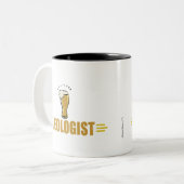 Funny Beer Tweekleurige Koffiemok (Voorkant links)