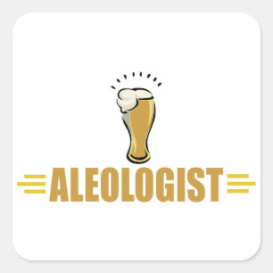 Funny Beer Vierkante Sticker