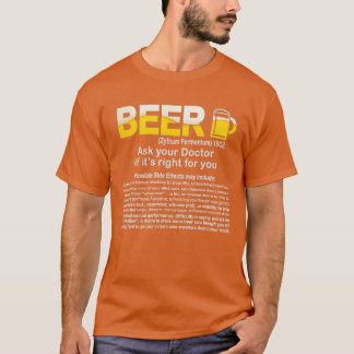 Funny Beer Vraag uw arts of de juiste Funny Gift T-shirt