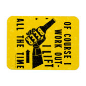 Funny Beer werkt uit Humor Golden Lager Bubbles Magneet (Horizontaal)