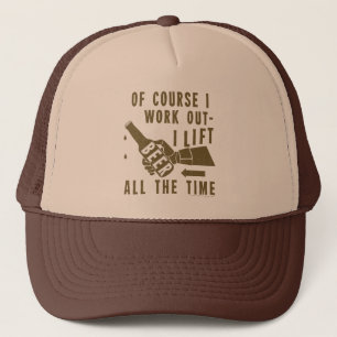 Funny Beer werkt uit Humor in Brown Trucker Pet