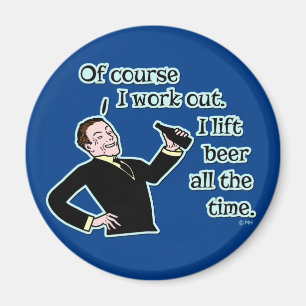 Funny Beer werkt uit Humor Magneet