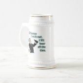 Funny Beer werkt uit Humor Retro Bierpul (Voorkant links)