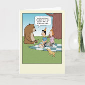 Funny Beer wil Birthday Cake Kaart (Voorkant)