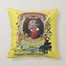 Funny Beethovehen Animal Composer Beethoven Joke Kussen