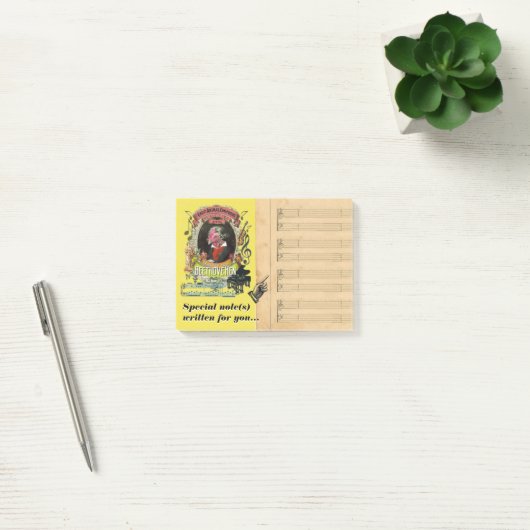 Funny Beethovehen Beethoven Music Parody Post-it® Notes (Kantoor)