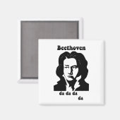 Funny Beethoven Magneet (Voorkant / Achterkant)
