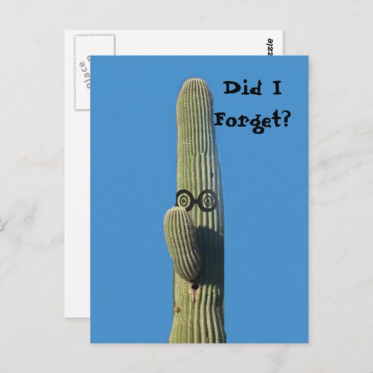 Funny Belated Birthday Greeting Briefkaart (Voorkant / Achterkant)