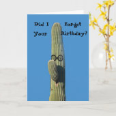 Funny Belated Birthday Greeting Kaart (Gele Bloem)