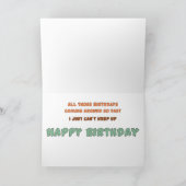 Funny Belated Birthday Kaart (Binnen)