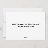 Funny Belated Kerstfamilie Foto Sarcastic Feestdagenkaart (Achterkant)