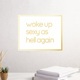 Funny Beleef zelf gouden Prints