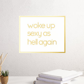 Funny Beleef zelf gouden Prints