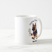 Funny Belgian Malinois dog Business Suit Coffee Koffiemok (Voorkant rechts)