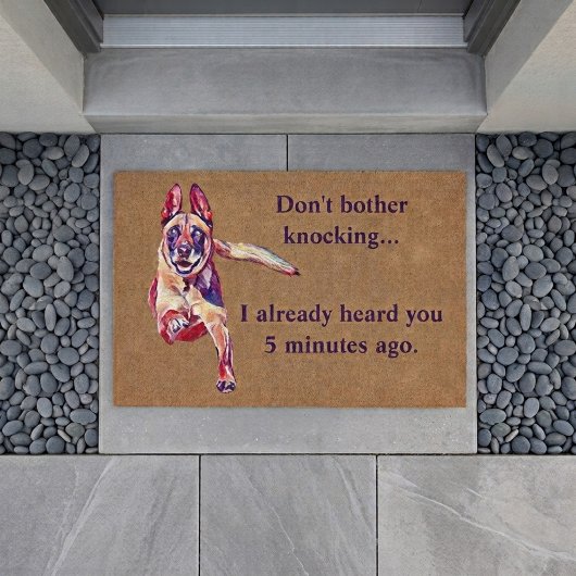 Funny Belgium Malinois Doormat Deurmat