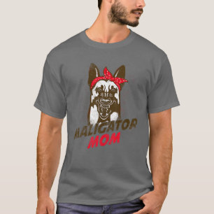 Funny Belgium Malinois Maligator Mam K-9 Police Do T-shirt