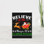 Funny Believe In The Magic Of Christmas  Kaart (Voorkant)