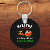 Funny Believe In The Magic Of Christmas Sleutelhanger (Voorkant)