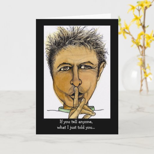 Funny Belly Button Secret Kaart (Gele Bloem)