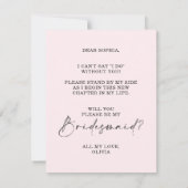 Funny, ben je mijn Bridesmaid-kaartje? Kaart (Achterkant)