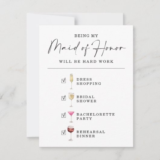 Funny, ben je mijn dochter van het eervolle voorst kaart (Voorkant)