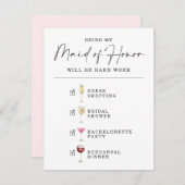 Funny, ben je mijn dochter van het eervolle voorst kaart (Voorkant / Achterkant)