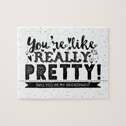Funny, ben jij mijn Bridesmaid-voorstel? Legpuzzel (Horizontaal)