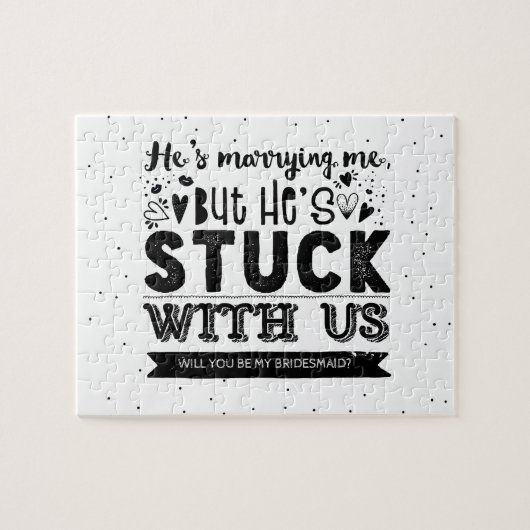 Funny, ben jij mijn Bridesmaid-voorstel? Legpuzzel (Horizontaal)