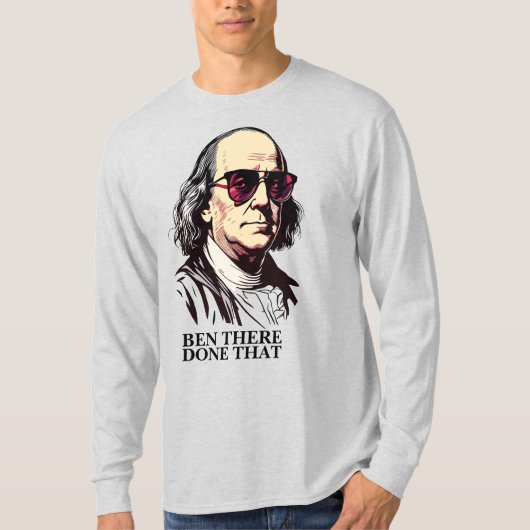 Funny Benjamin Franklin T-shirt (Voorkant)