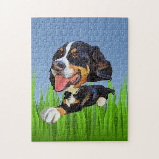 Funny Bernese Mountain Dog 252 Piece Puzzle Legpuzzel (Verticaal)