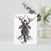 Funny Bernese Mountain Dog Card Briefkaart (Staand voorkant)