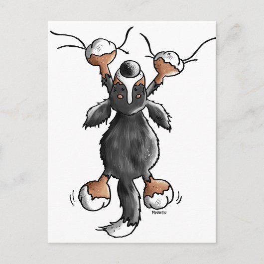 Funny Bernese Mountain Dog Card Briefkaart (Voorkant)