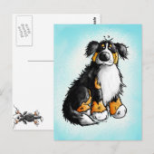 Funny Bernese Mountain Dog Cartoon Briefkaart (Voorkant / Achterkant)