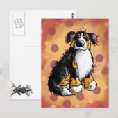 Funny Bernese Mountain Dog Cartoon Briefkaart (Voorkant / Achterkant)