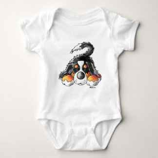 Funny Bernese Mountain Dog Cartoon Romper