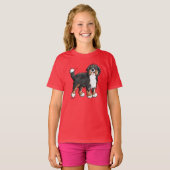 Funny Bernese Mountain Dog Hoodie T-shirt (Voorkant volledig)