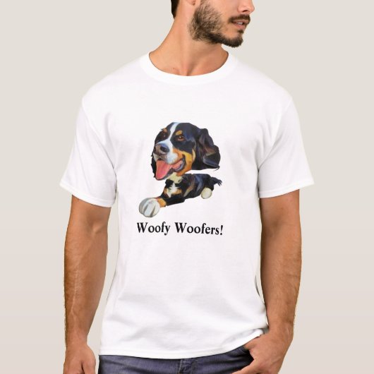 Funny Bernese Mountain Dog Mannen T-Shirt (Voorkant)