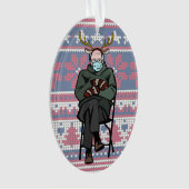 Funny Bernie Sanders Acrylkerstversiering Ornament (voorkant)