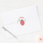 Funny Berry Ik hou van je Ronde Sticker (Envelop)