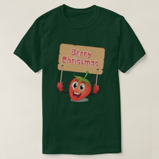 Funny Berry Kerstmis T-shirt (Design voorkant)