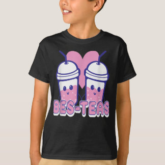 Funny Bes-teas Bubble Tea Gift Cute Pun Bes-Teas T-shirt