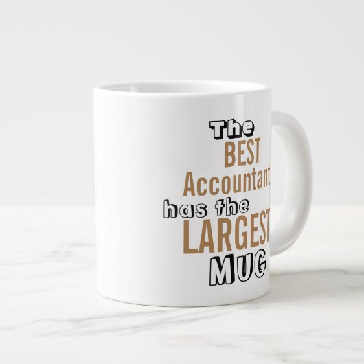 Funny Best Accountant Big Mok Quote (Voorkant rechts)