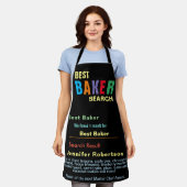 Funny Best Baker Chef All-Over Print Apron Schort (Gedragen)