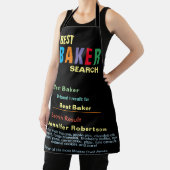 Funny Best Baker Chef All-Over Print Apron Schort (Insitu)