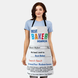 Funny Best Baker Chef All-Over Print Apron Schort