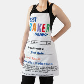 Funny Best Baker Chef All-Over Print Apron Schort (Insitu)