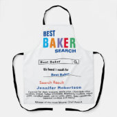 Funny Best Baker Chef All-Over Print Apron Schort (Voorkant)