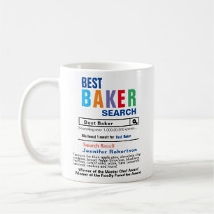 Funny Best Baker Search Coffee Mok