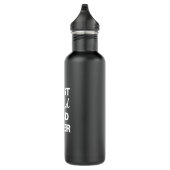 Funny Best Bald Dad Ever Black White Waterfles (Rechts)